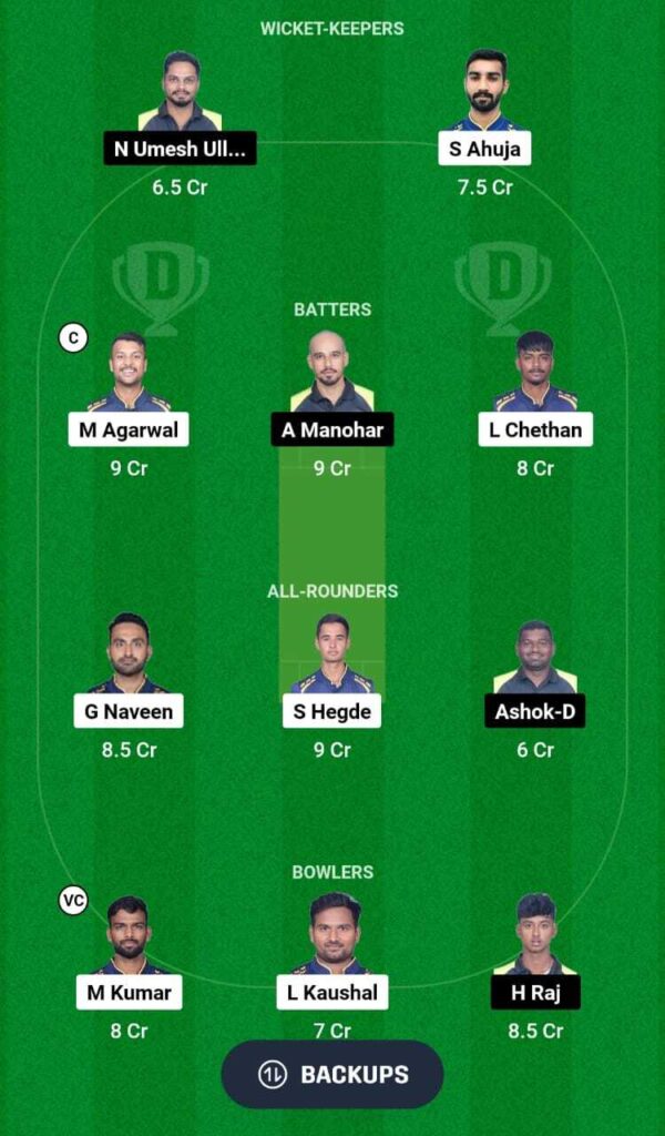 BB vs SL Dream11 team