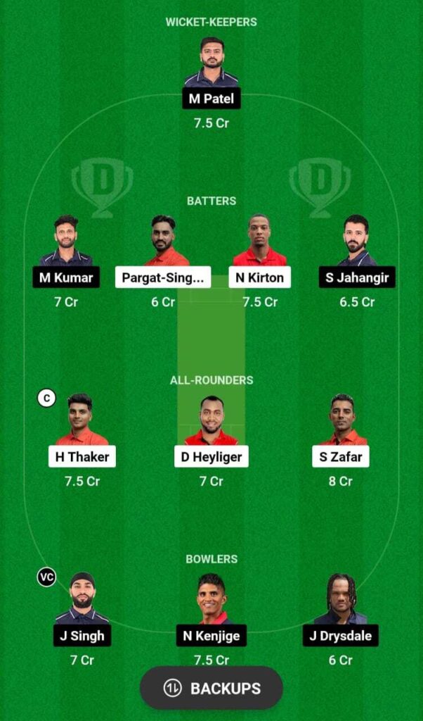 Today dream11 team