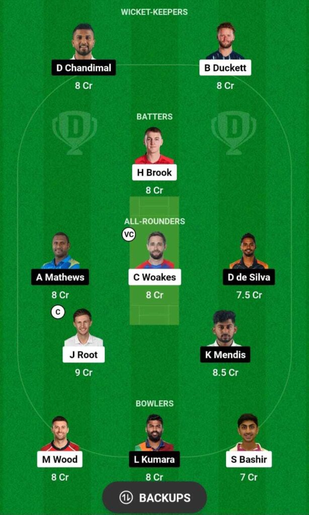 ENG vs SL Dream11 team