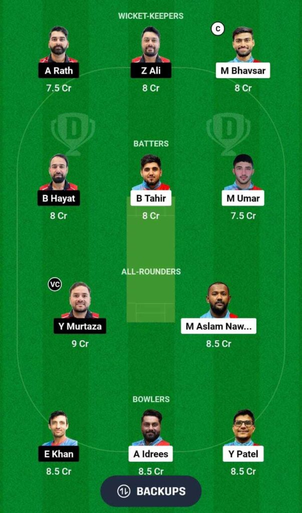 KUW vs HK Dream11 team