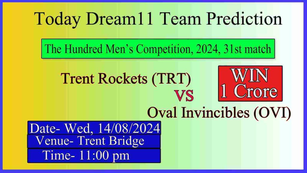 TRT vs OVI Dream11 team