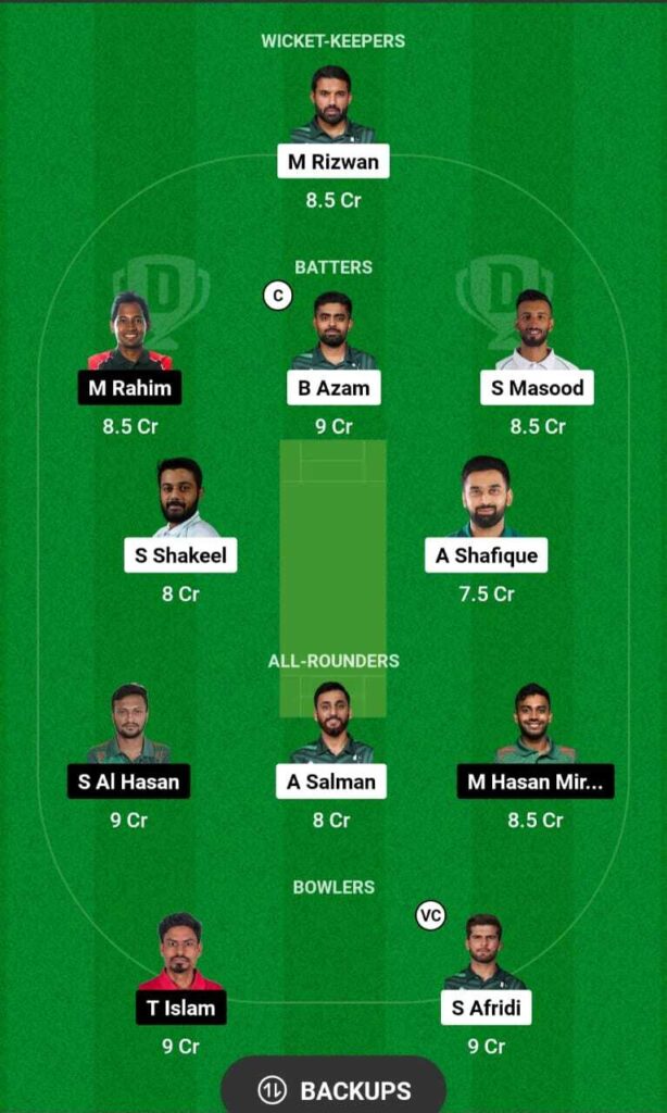 PAK vs BAN Dream11 team