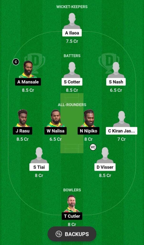 SMO vs VAN Dream11 team