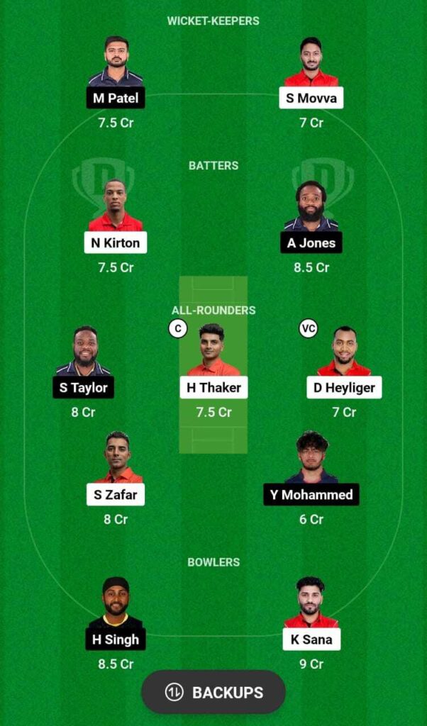 CAN vs USA dream11 team