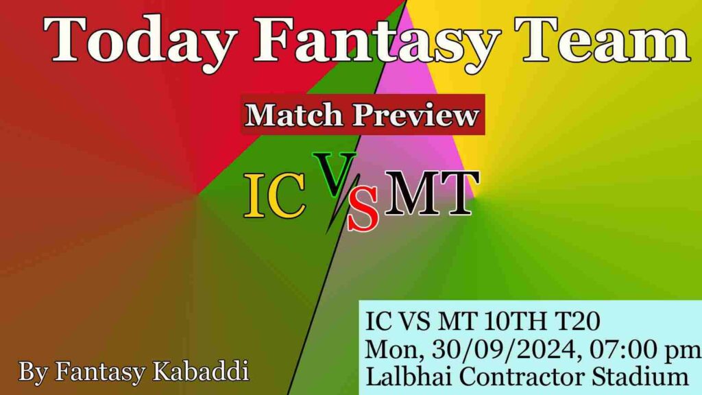 IC vs MNT Dream11 team