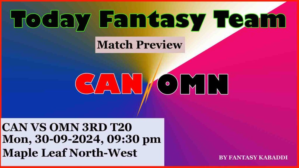 CAN vs OMN Dream11 team