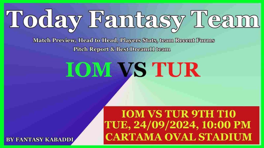 IOM vs TUR Dream11 team