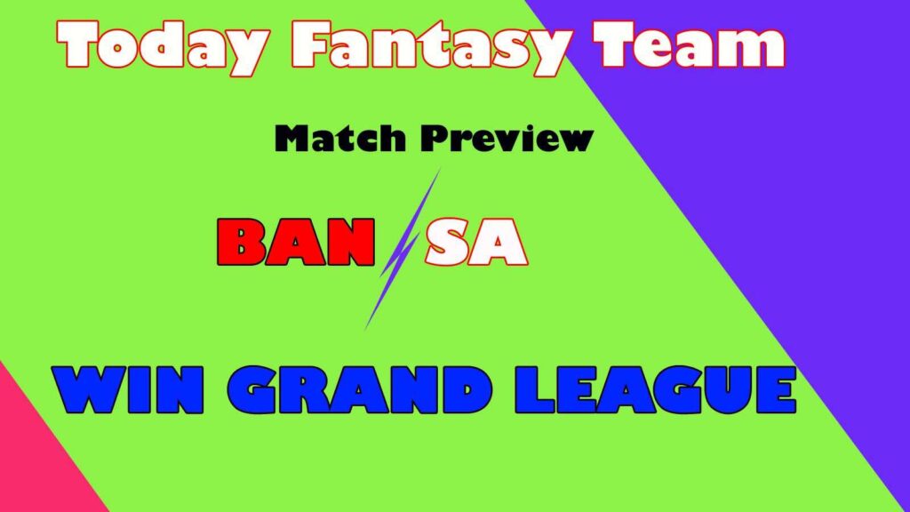 BAN vs SA Dream11 team