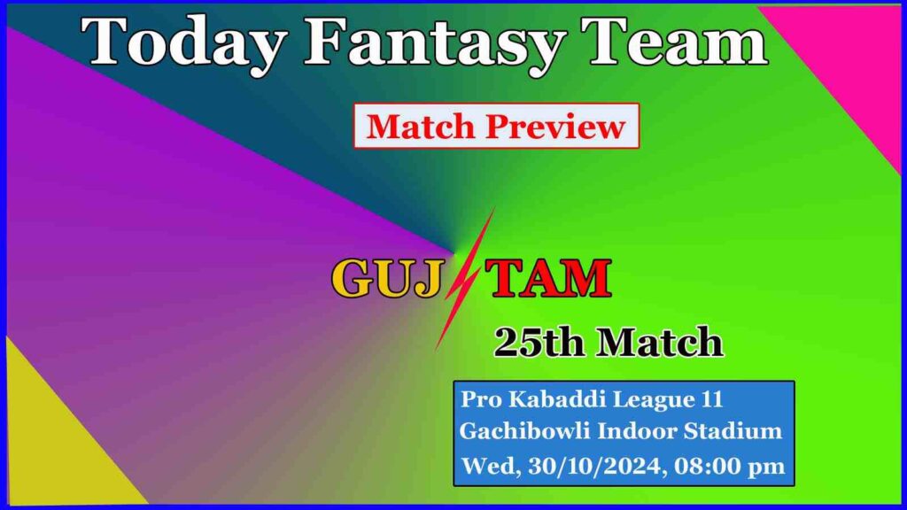 GUJ vs TAM Dream11 team