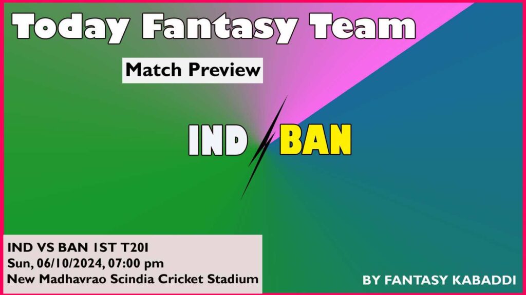 IND vs BAN Dream11 team