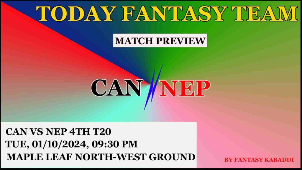 CAN vs NEP Dream11 team