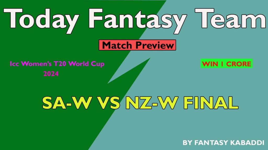 SA-W vs NZ-W Dream11 team