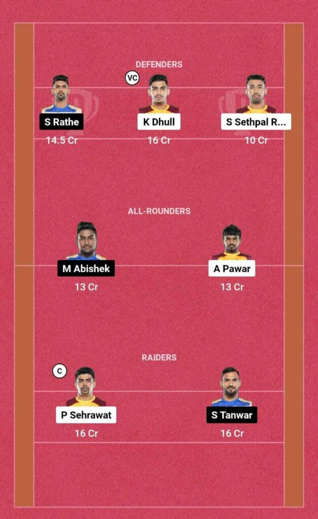 TEL vs TAM Dream11 team