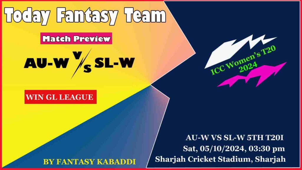 AU-W vs SL-W Dream11 team