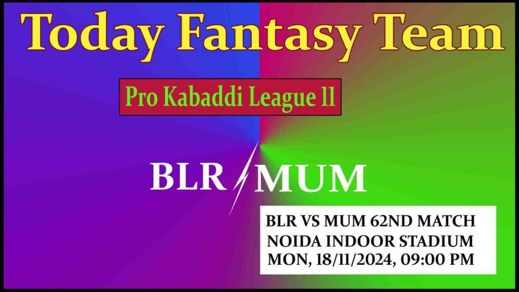 BLR vs MUM Dream11 team