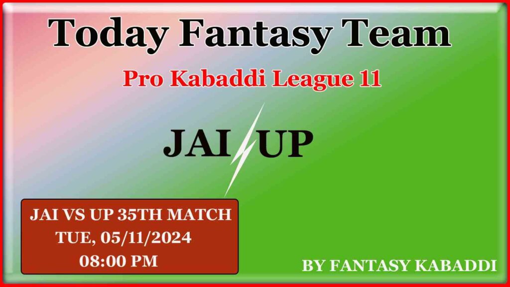 JAI vs UP Dream11 team