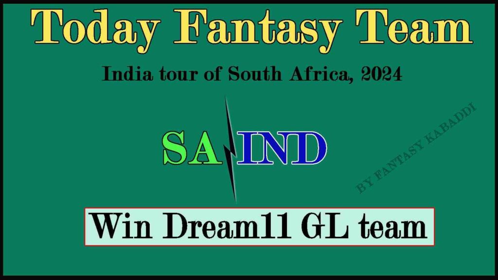 SA vs IND Dream11 team