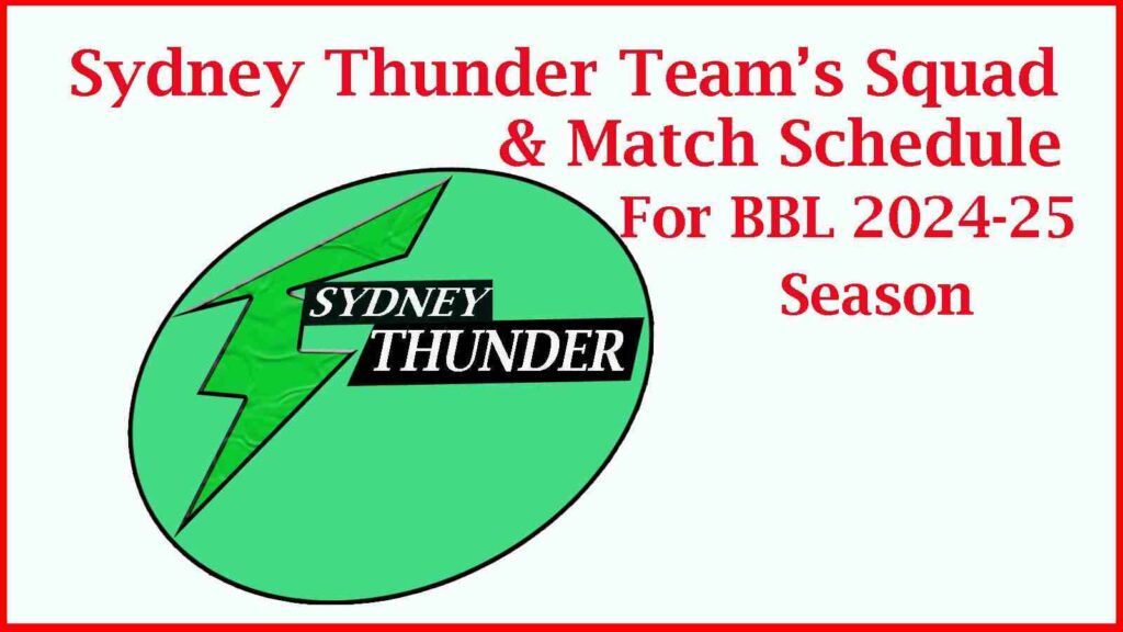 Sydney Thunder Team