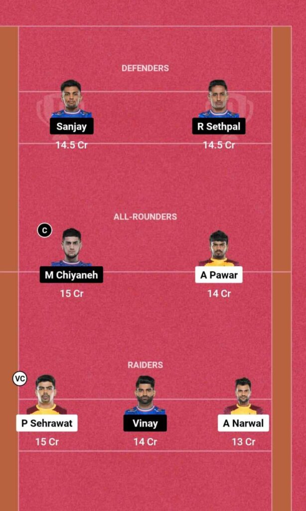 TEL vs HAR Dream11 GL team