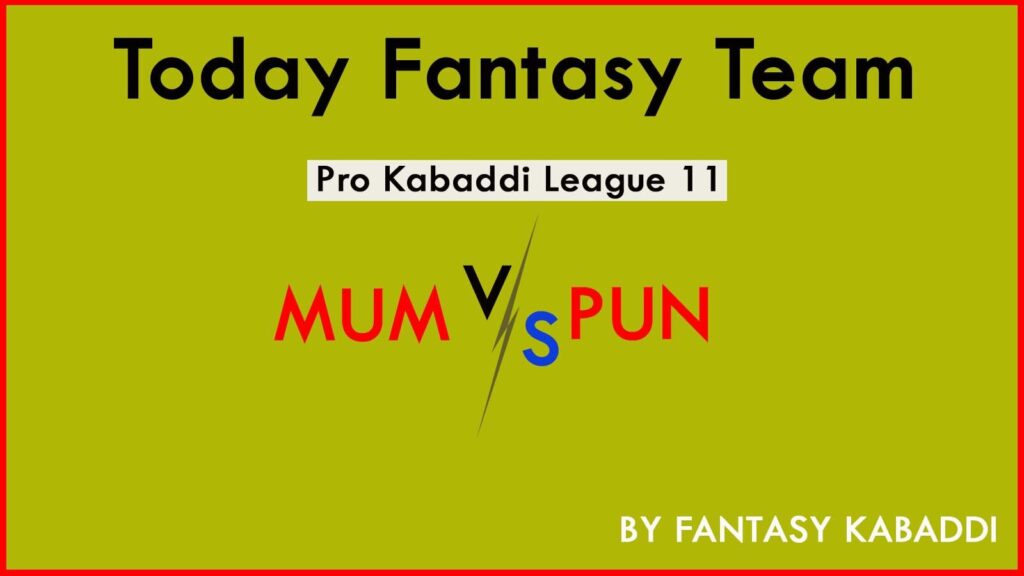 MUM vs PUN Dream11 team