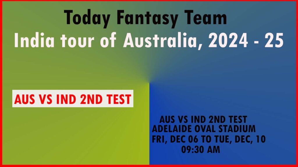 AUS vs IND Dream11 team