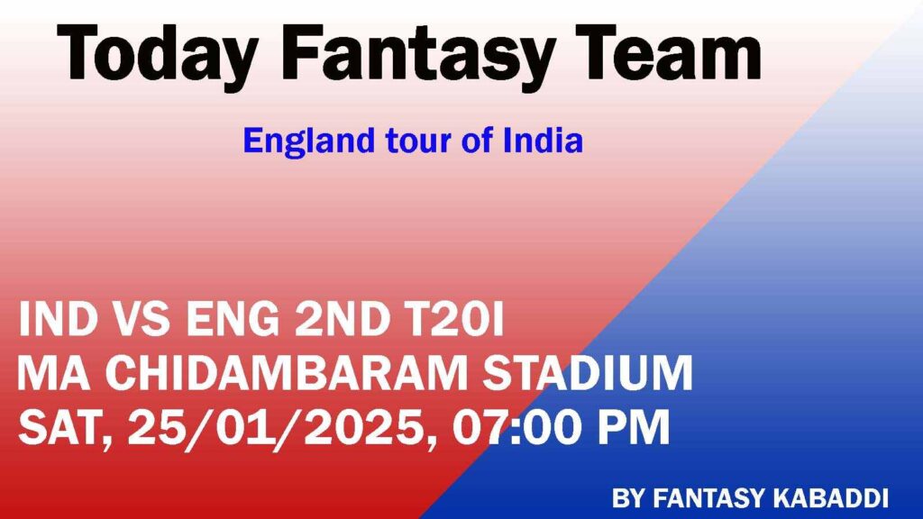 IND vs ENG Dream11 team prediction