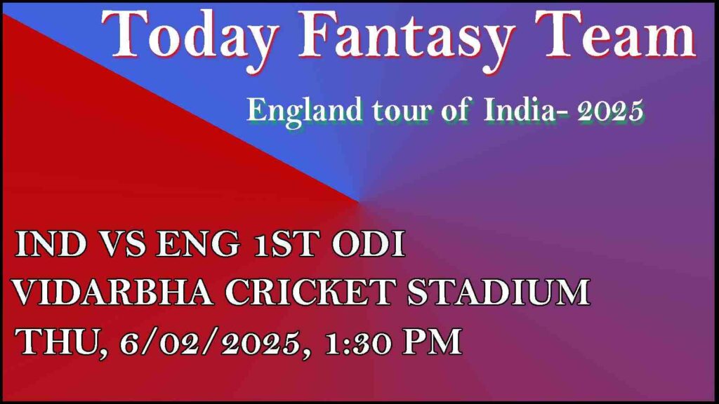 IND vs ENG Dream11 team