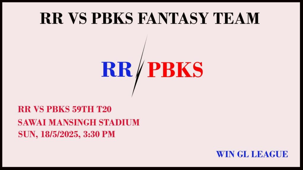 RR vs PBKS Dream11 team